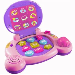 VTech baby learning musical laptop in ponk/purple
